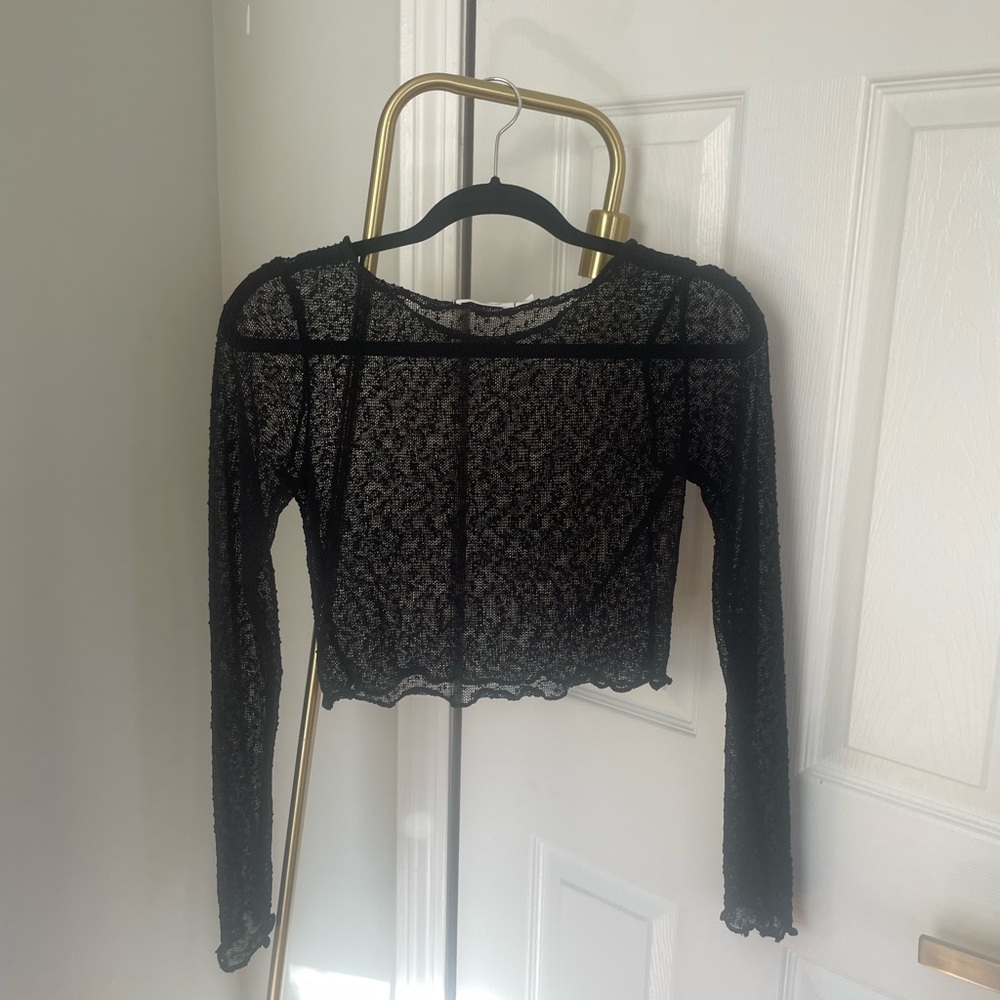 Elegant Black Lace Top